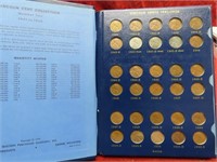 1941-1963 Blue book Lincoln US coin cents.