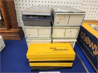 COLLECTION OF SLIDE BOXES AND KODAK NEGATIVE FILES