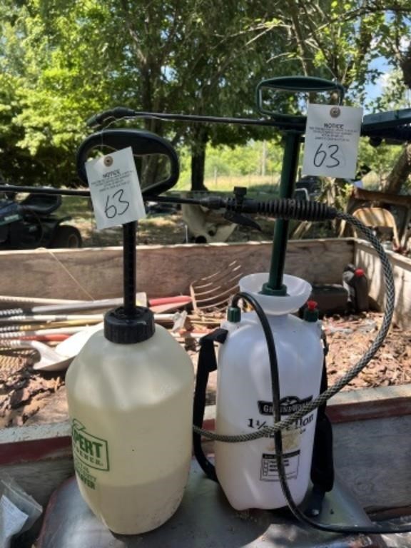 (2) pump sprayers