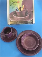 VTG FIESTA WARE-HEATHER,COMPLETE SET WITH BOX