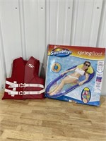 Life jacket and pool float