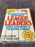 New Fleer League Leaders 1987 Set