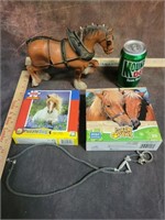 Plastic Horse & 2 Horse Puzzles