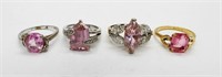 Pink Gemstone Fashion Rings