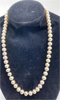 14k gold pearl necklace - 18in