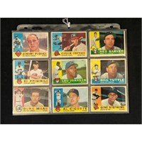 (54) 1960 Topps Baseball Cards With Managers
