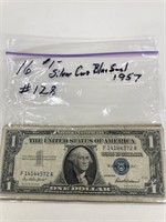 18 $1 Silver Cert 1957 Blue Seal