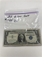 25 $ 1 Silver Cert