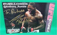 Anthony Rumble Johnson 5x8" SIGNED UFC Photo