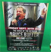 Bruce Buffer SIGNED 8x10" UFC Photo 2013 Announcer