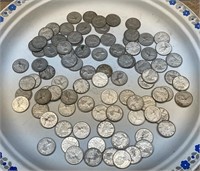 91 Canadian Dimes (1950's & 1960's)