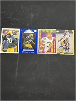 4 Packers Running Back Cards Henderson Levens