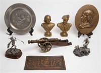 8 Pewter or Bronze Sculptures- Boyett, Bormel, etc