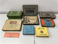Assorted Tobacco Tins Inc. Army Club, Golden