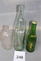 COCA COLA, PEPSI, SQUIRT AND VICTORY GLASS