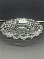 American Fostoria 12" rolled edge bowl