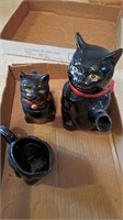 Black cat ceramic pitchers