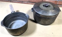 2pcs- vintage aluminum cookware