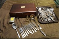 Assorted Sterling & Silverplate; serve ware,