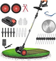 USED-FEETE 21V Cordless Weed Wacker