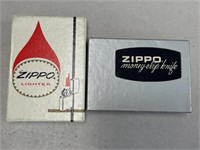 Zippo Lighter 1974 Unused w/matching Money clip kn