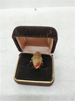 lovely polished stone ring