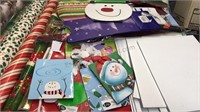 Lot of wrapping paper, gift bags, tissue paper,