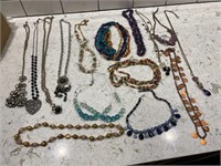 Lot of fashion jewelry necklaces