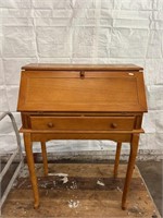 Antique Oak Secretary Desk Drop Front