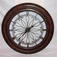 Extra large metal wall clock.