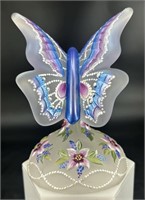 Stunning OOAK Fenton Hp Butterfly By Vikki Curran