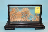 Mid 20th Century Chinese Carving Art Diorama