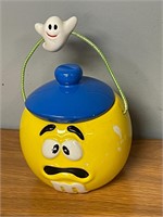 Galerie Yellow M&M Candy Holder with a Ghost