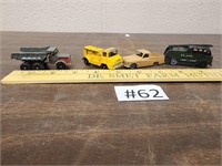 Vintage toy cars - (3) made in England by Lesney