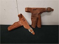 Vintage toy gun holsters and belts