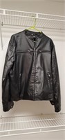 Lightweight leather riding jacket