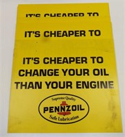 (9) Pennzoil Motor Oil Advertising Sign
Measure