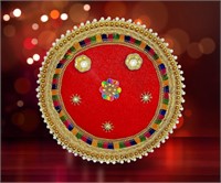 12" Pooja Decorative Platter