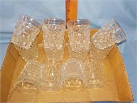 12 Fostoria shot glasses