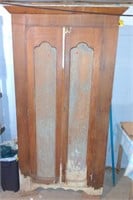 (R) Antique walnut cupboard/armoire 73"x36"