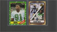 Reggie White RC 1986 Topps #275 & 2006 Topps