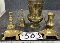 Brass Copper Turtle, Bells and More