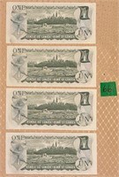 4 Note Lot – Scenes of Canada Bank Notes