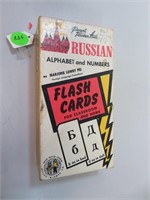 1959 Russian Alphabet & Numbers Flash Cards by