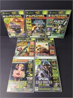 7 x Xbox Game Demo Discs with Cases