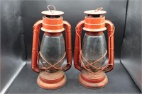 Pr. Vintage Hope No.500 RED Oil Lanterns