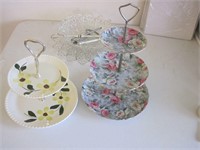 K-596 Tiered Cupcake/Sandwich Service Platters