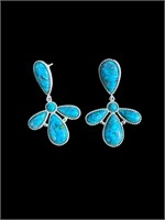 .925 11.6gr. Turquoise Earrings