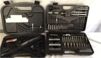 Two cases of assorted drill bits