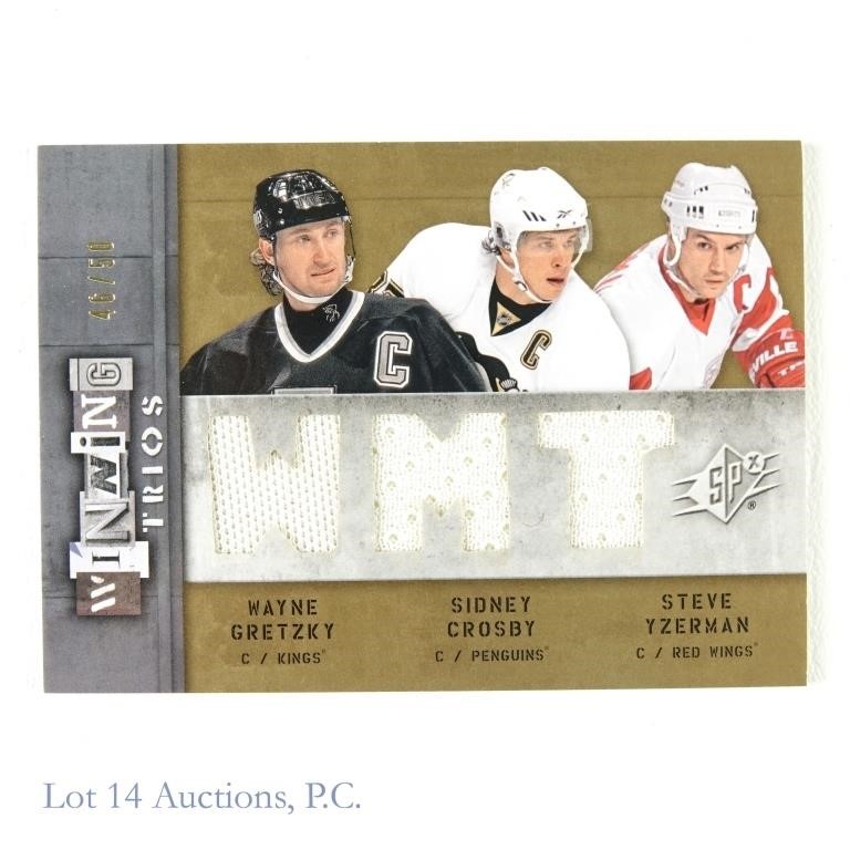 2009-2010 UD Winning Trios Gretzky Crosby Card